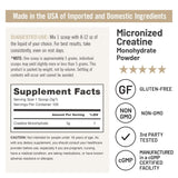 NatureWise Creatine Monohydrate Powder 5000mg with workout gear