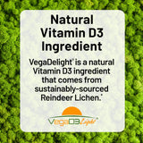 NatureWise D3 + K2 Softgels back view with ingredient list