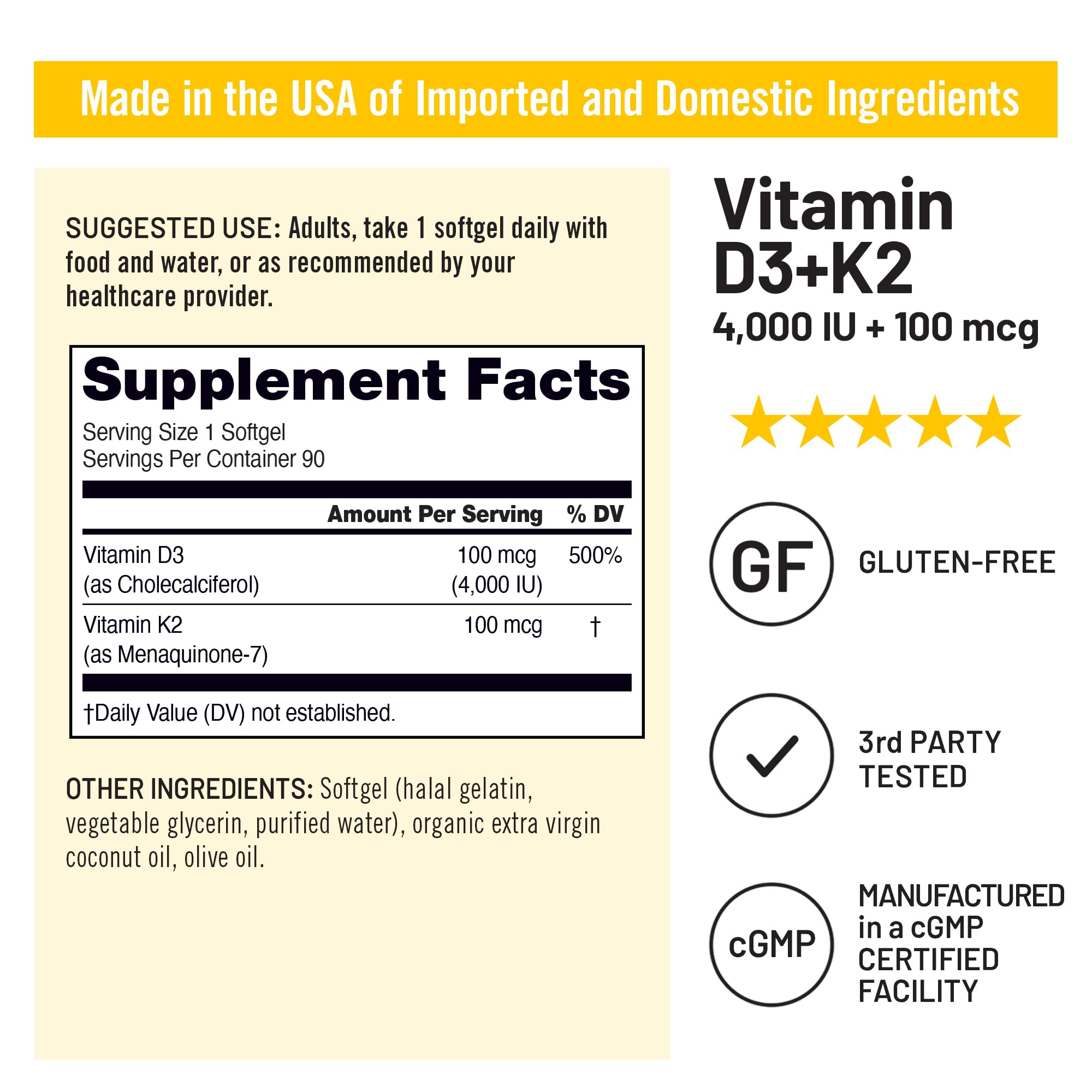 NatureWise D3 + K2 Softgels close-up of softgel