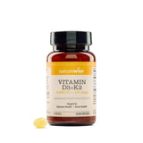 NatureWise D3 + K2 Softgels front view with packaging