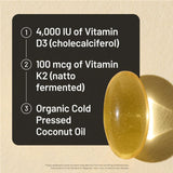 NatureWise D3 + K2 Softgels in a lifestyle setting
