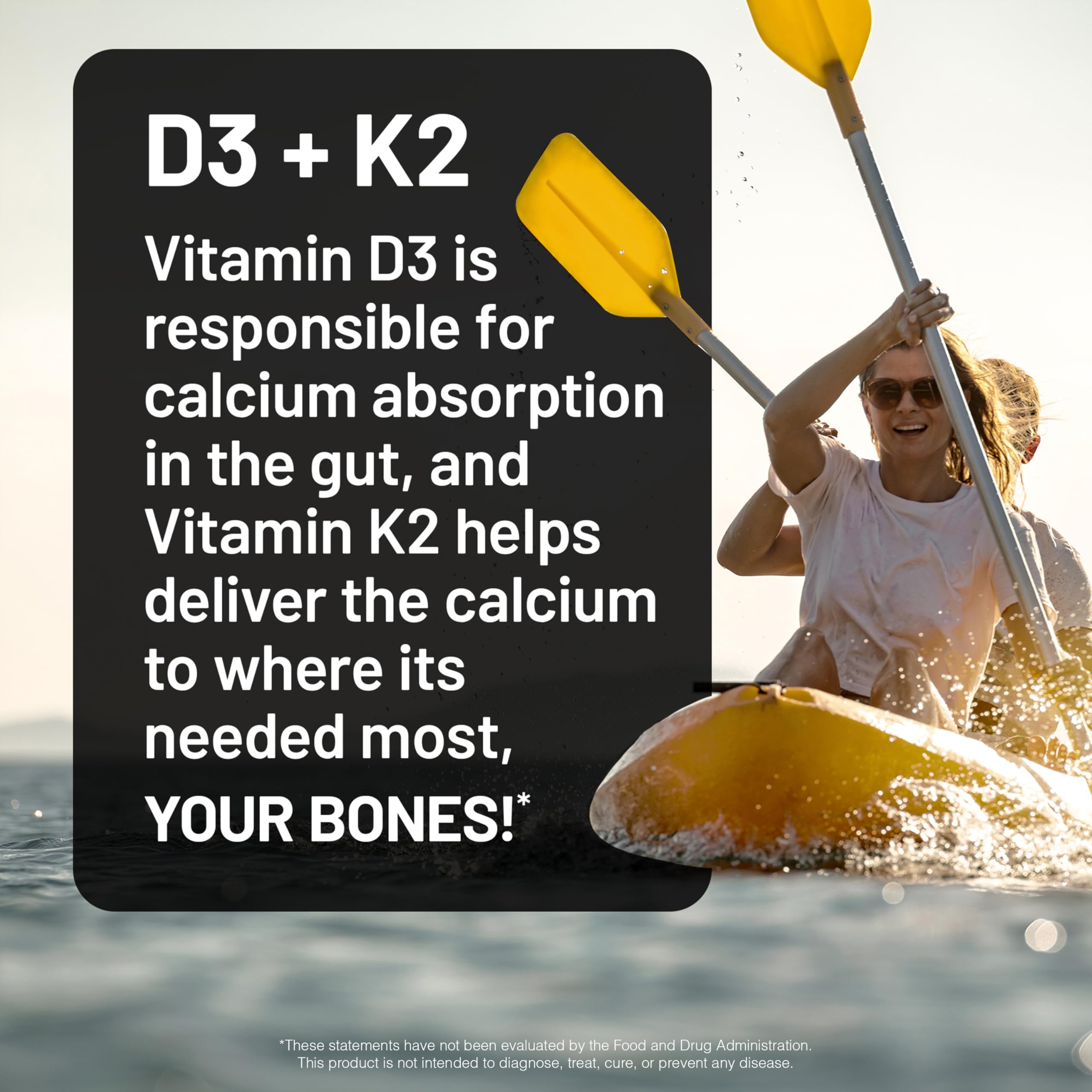 NatureWise D3 + K2 Softgels side view showing softgel
