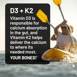 NatureWise D3 + K2 Softgels side view showing softgel
