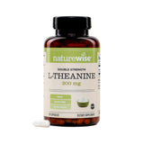 NatureWise Double Strength L-Theanine 200mg supplement bottle front view