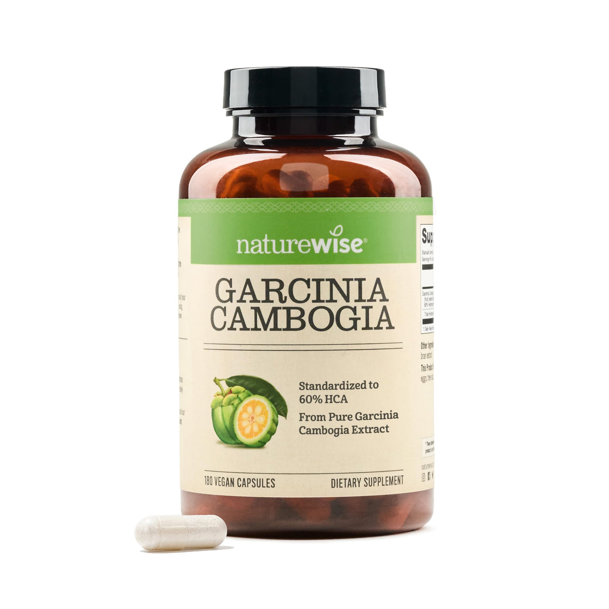 NatureWise Garcinia Cambogia Extract Capsules front view