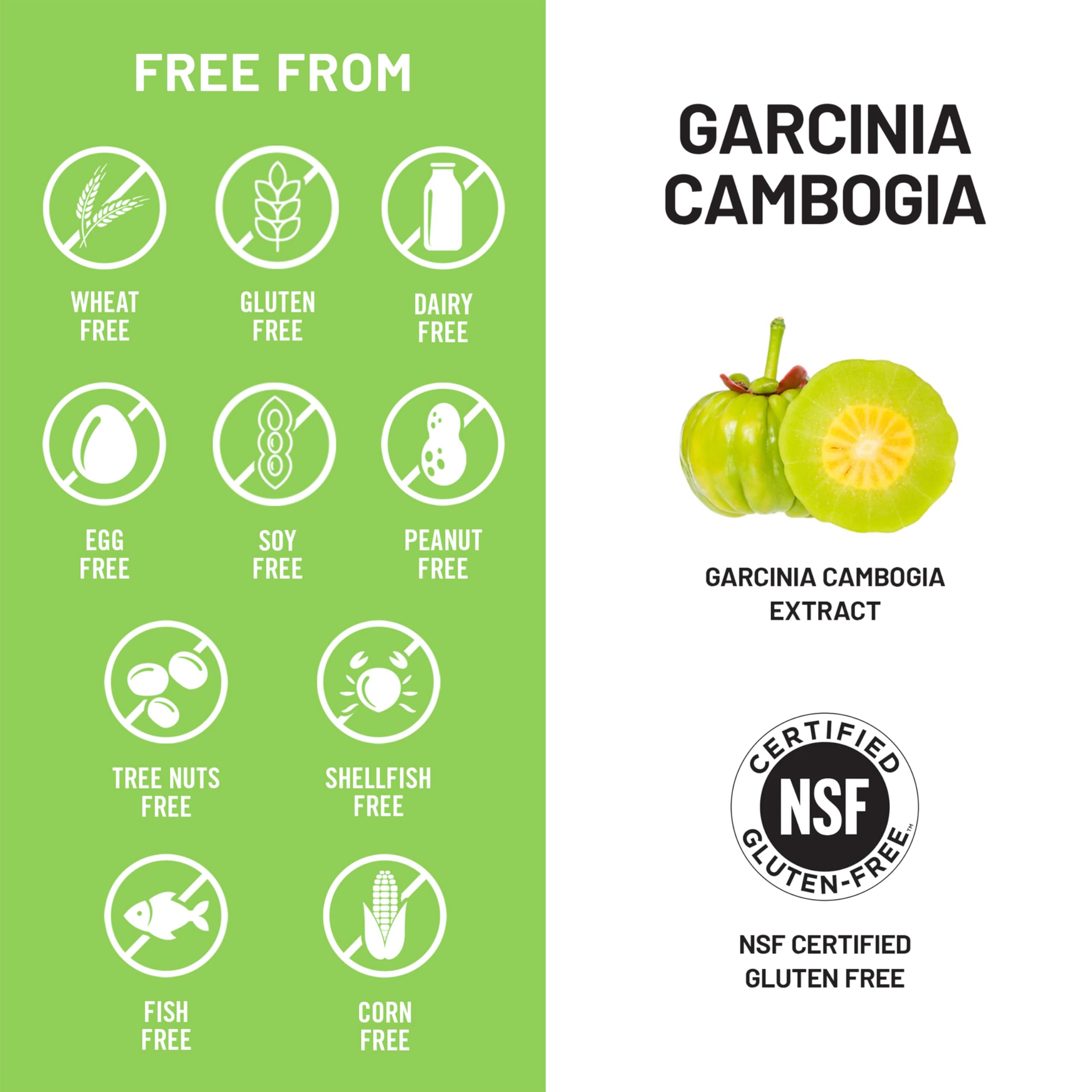 NatureWise Garcinia Cambogia Extract Capsules in a kitchen setting