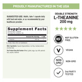NatureWise L-Theanine 200mg bottle with measuring spoon