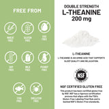 NatureWise L-Theanine 200mg capsules with fresh bamboo leaves