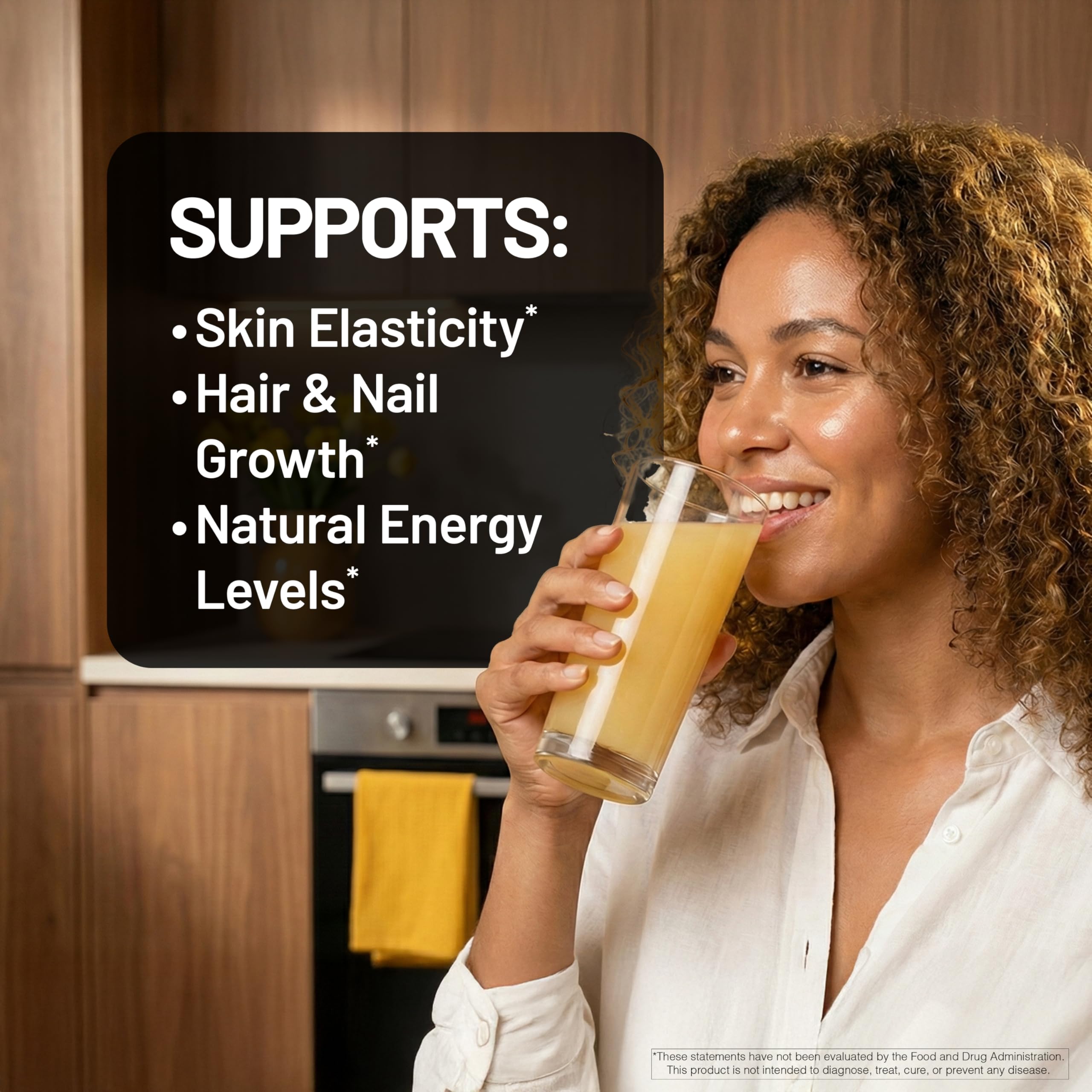 NatureWise Liquid Collagen 4000mg back view showing nutritional information