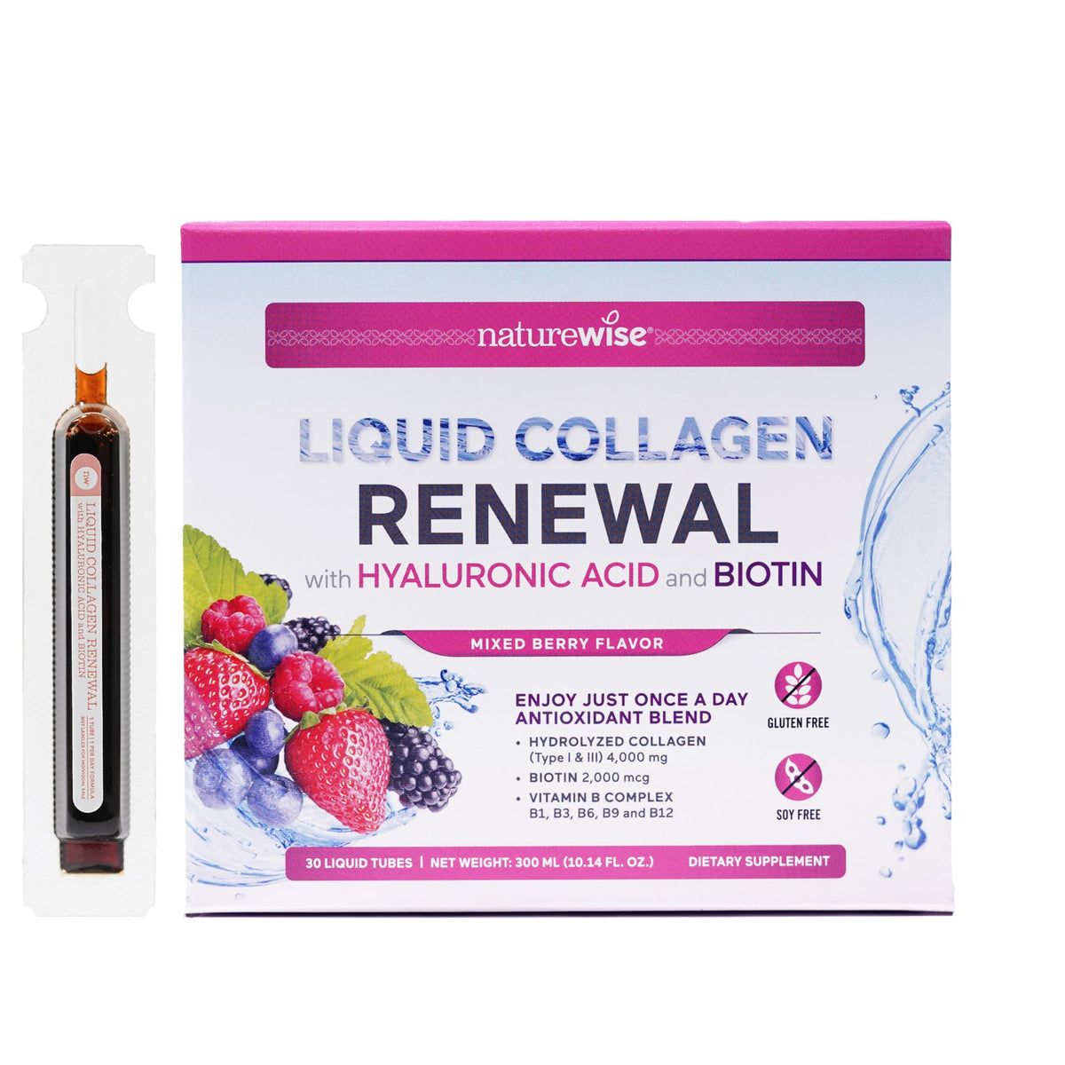 NatureWise Liquid Collagen 4000mg front view