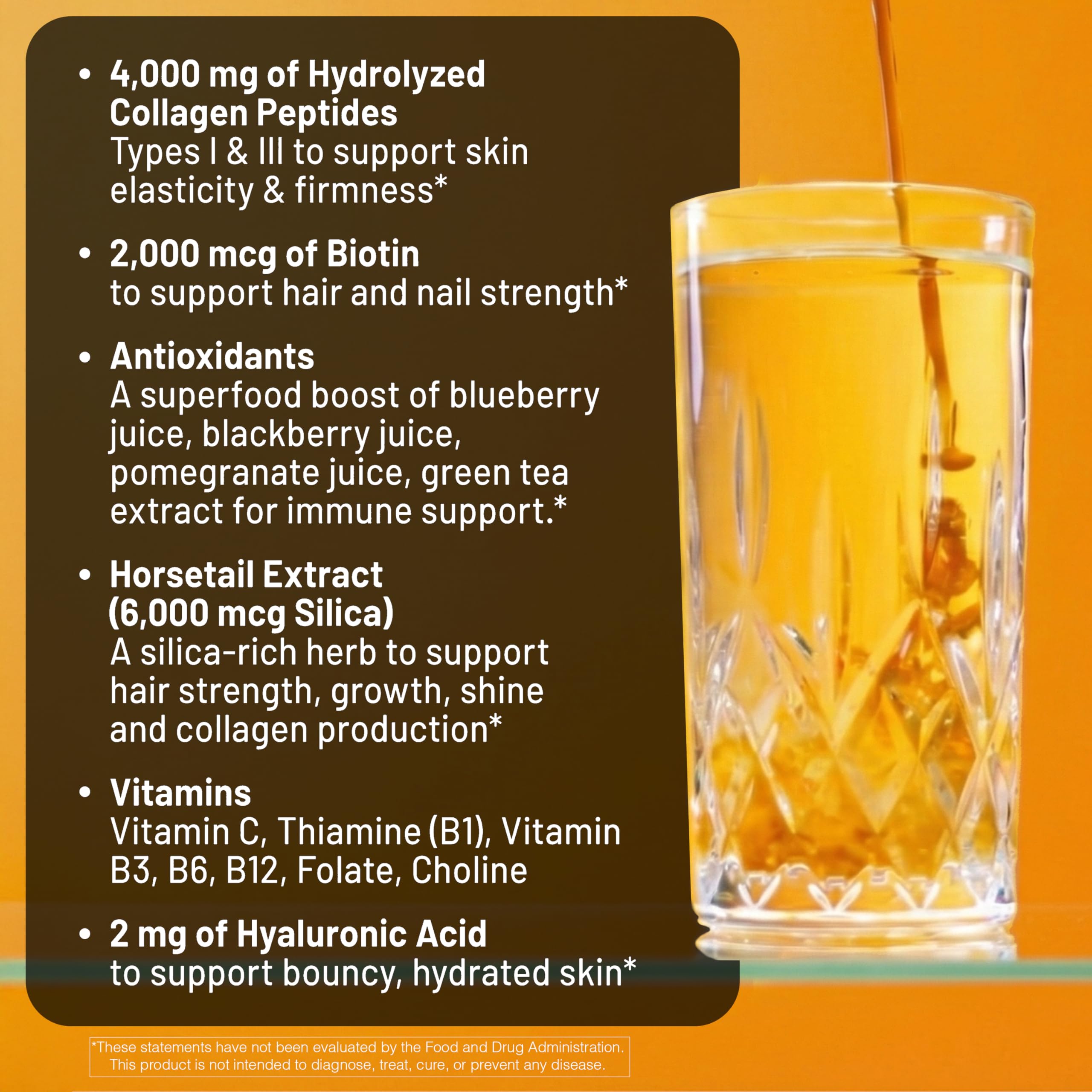 NatureWise Liquid Collagen 4000mg with fresh mango and berries