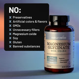 NatureWise Magnesium Glycinate softgel on a wooden surface