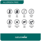 NatureWise Men's Multivitamin 91g back view with ingredient list