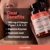 NatureWise Multi Collagen Capsules 1650mg bottle with label