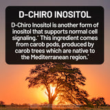 NatureWise Myo & D-Chiro Inositol supplement capsules on a wooden surface