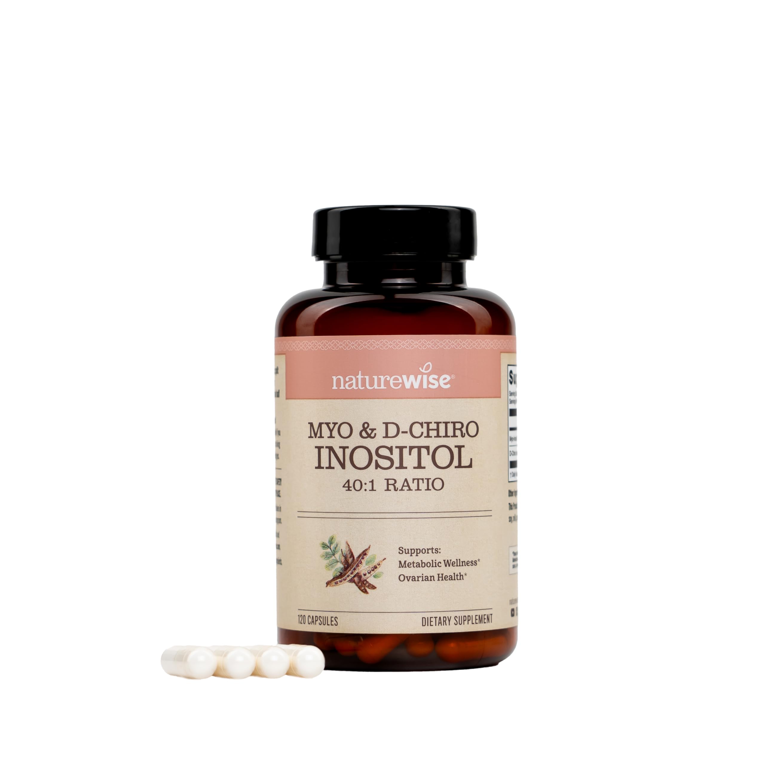 NatureWise Myo & D-Chiro Inositol supplement front view with packaging