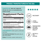 NatureWise Omega-3 Fish Oil Softgels back view with nutritional information