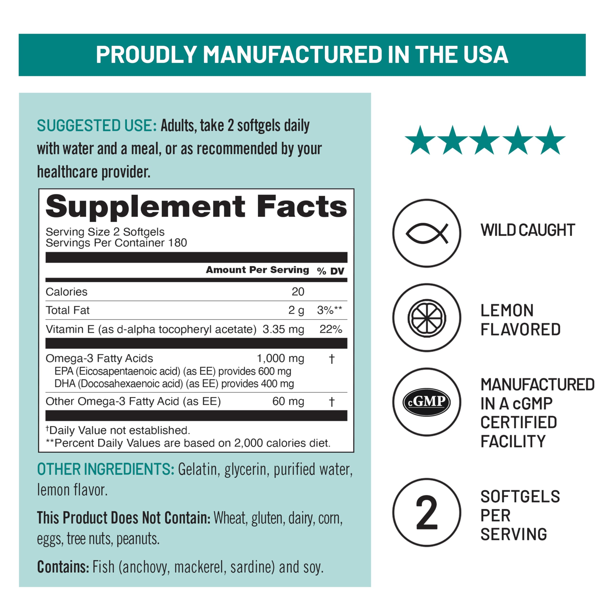 NatureWise Omega-3 + Vitamin E Softgels in packaging