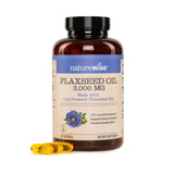 NatureWise Organic Flaxseed Oil 1500mg softgels front view