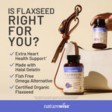 NatureWise Organic Flaxseed Oil Softgels in a kitchen setting