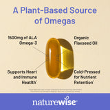 NatureWise Organic Flaxseed Oil Softgels packaging