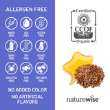 NatureWise Organic Flaxseed Oil Softgels with organic flaxseeds