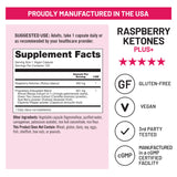 NatureWise Raspberry Ketones Plus capsules on a wooden surface
