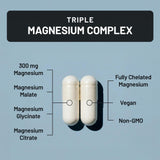 NatureWise Triple Magnesium Complex 115g capsule close-up