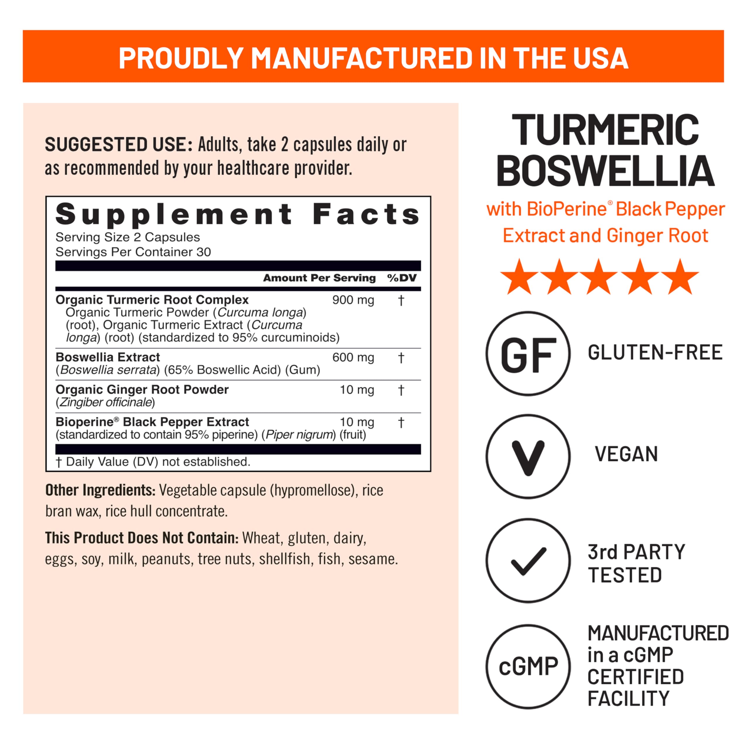 NatureWise Turmeric Boswellia supplement displayed with turmeric root