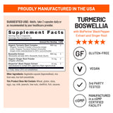 NatureWise Turmeric Boswellia supplement displayed with turmeric root