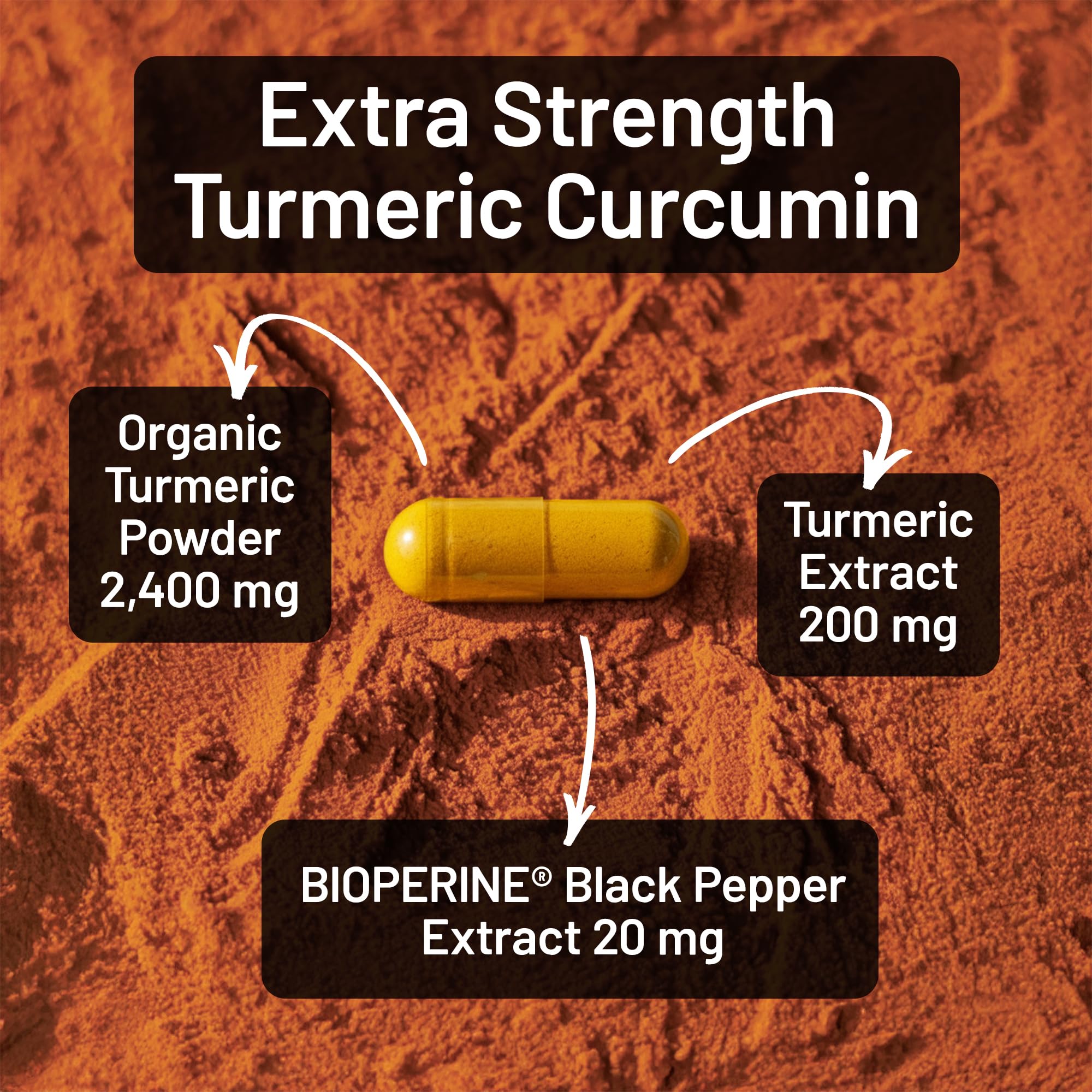 NatureWise Turmeric Curcumin capsules on a wooden table