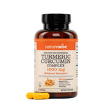 NatureWise Turmeric Curcumin supplement front view with packaging