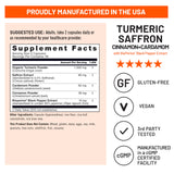 NatureWise Turmeric Saffron Supplement with measuring spoon
