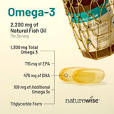 NatureWise Ultra Omega 3 Fish Oil 2200 mg nutrition facts