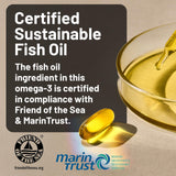 NatureWise Ultra Omega 3 Fish Oil 2200 mg softgel on table