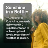 NatureWise Vegan Vitamin D3 5000 IU softgels with olive oil