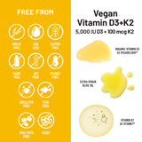 NatureWise Vegan Vitamin D3 + K2 Softgels ingredients list