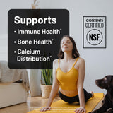 NatureWise Vegan Vitamin D3 + K2 Softgels side view