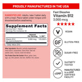 NatureWise Vitamin B12 Sublingual Tablets 3000 mcg ingredients list