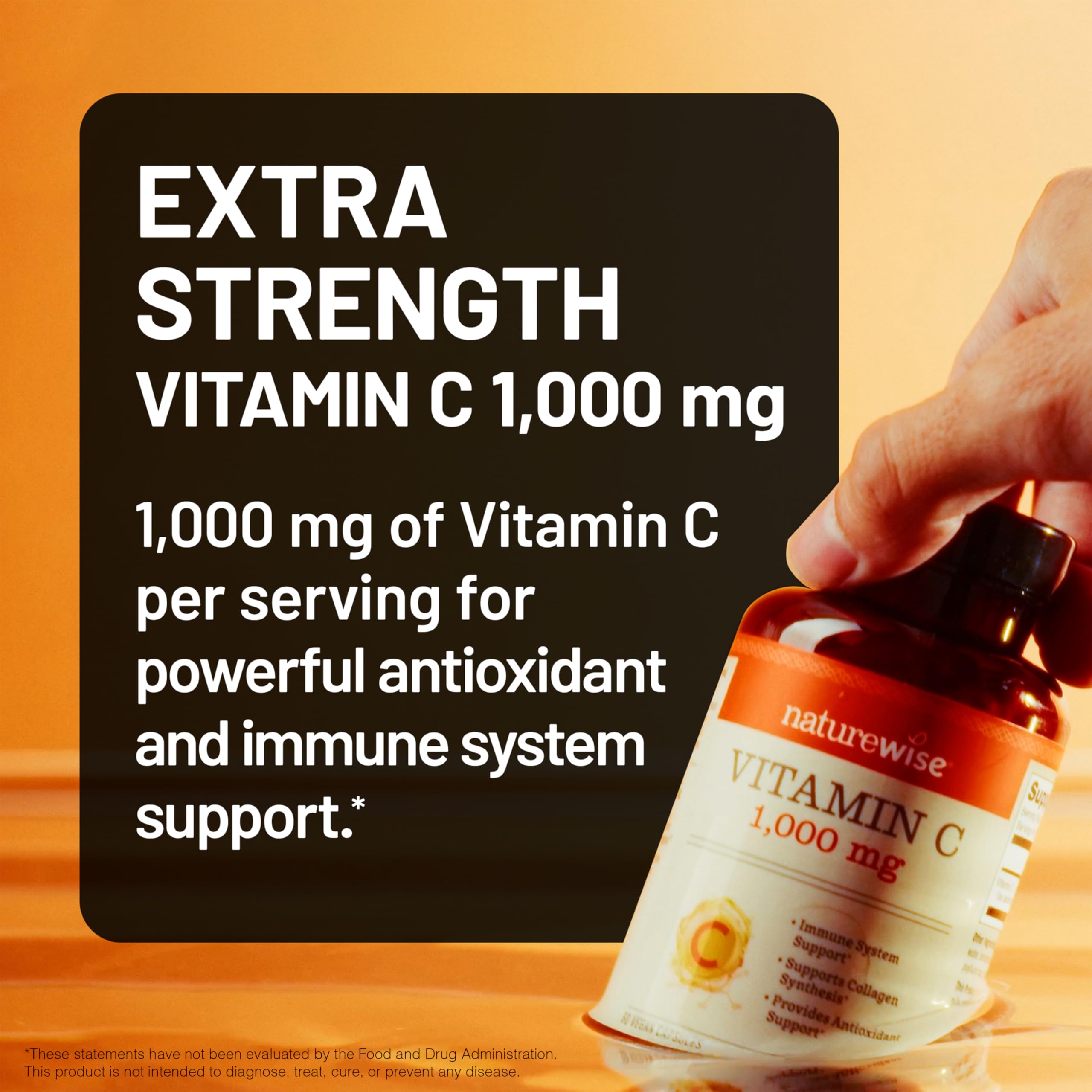 NatureWise Vitamin C 1000mg Capsules back view