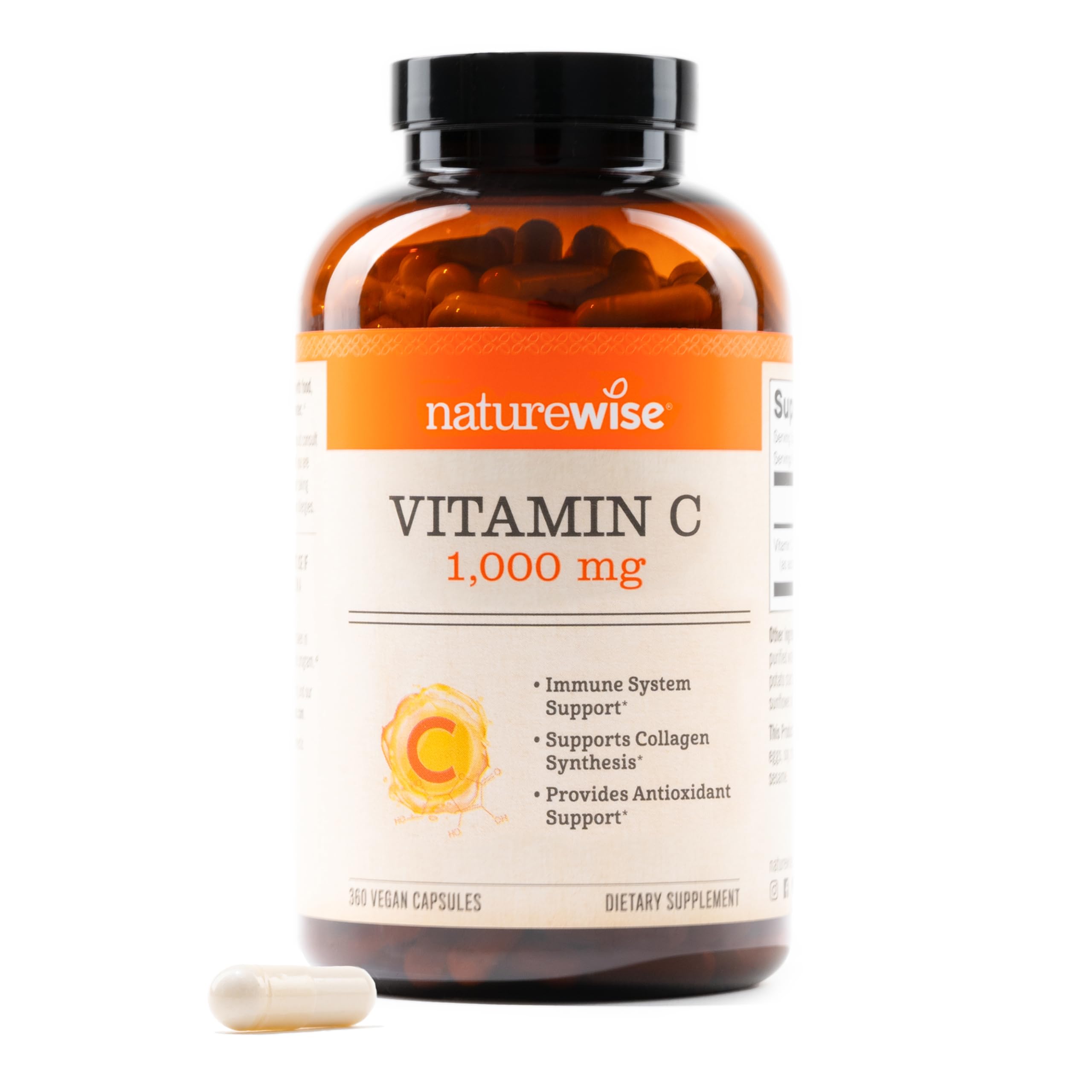 NatureWise Vitamin C 1000mg Capsules front view