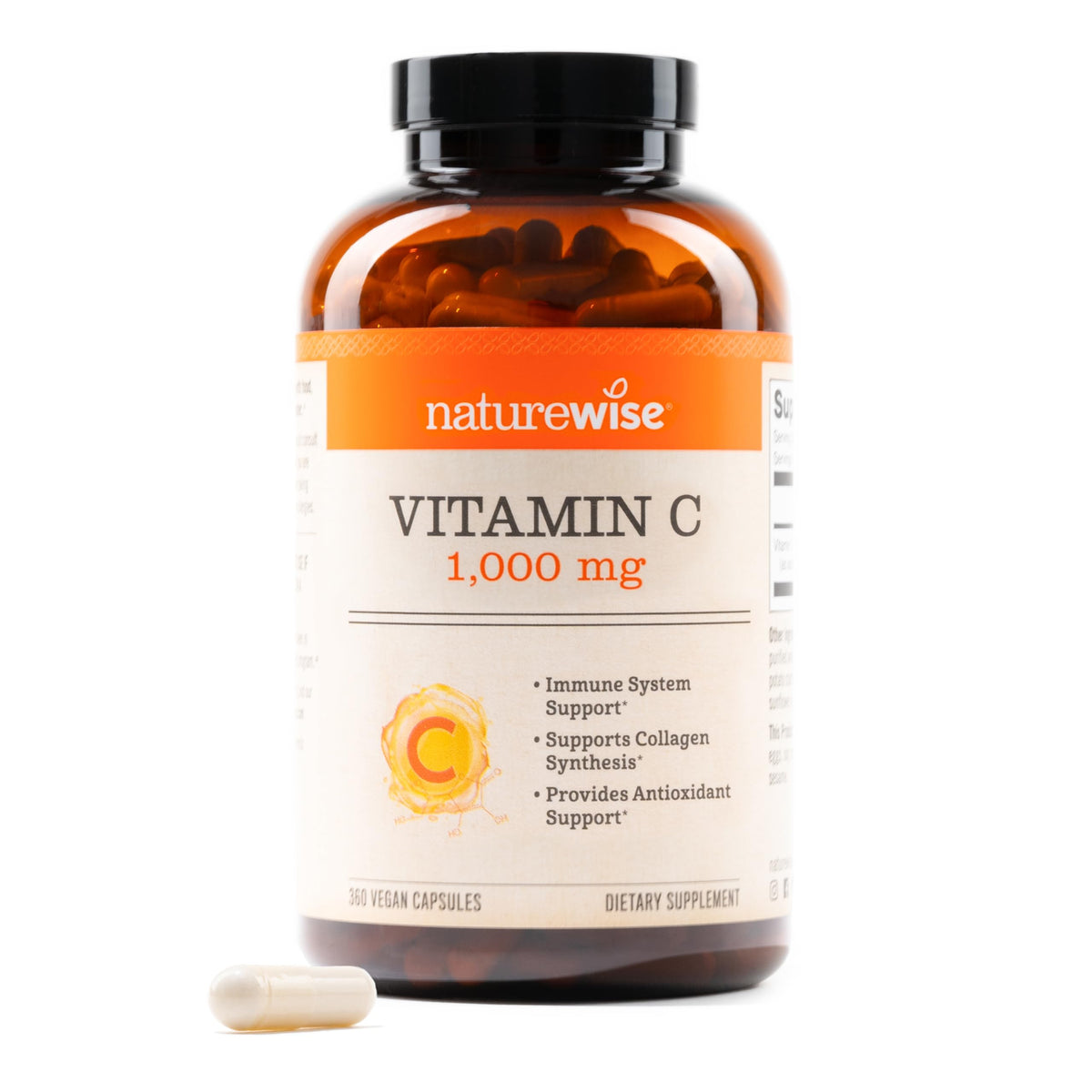 NatureWise Vitamin C 1000mg Capsules front view