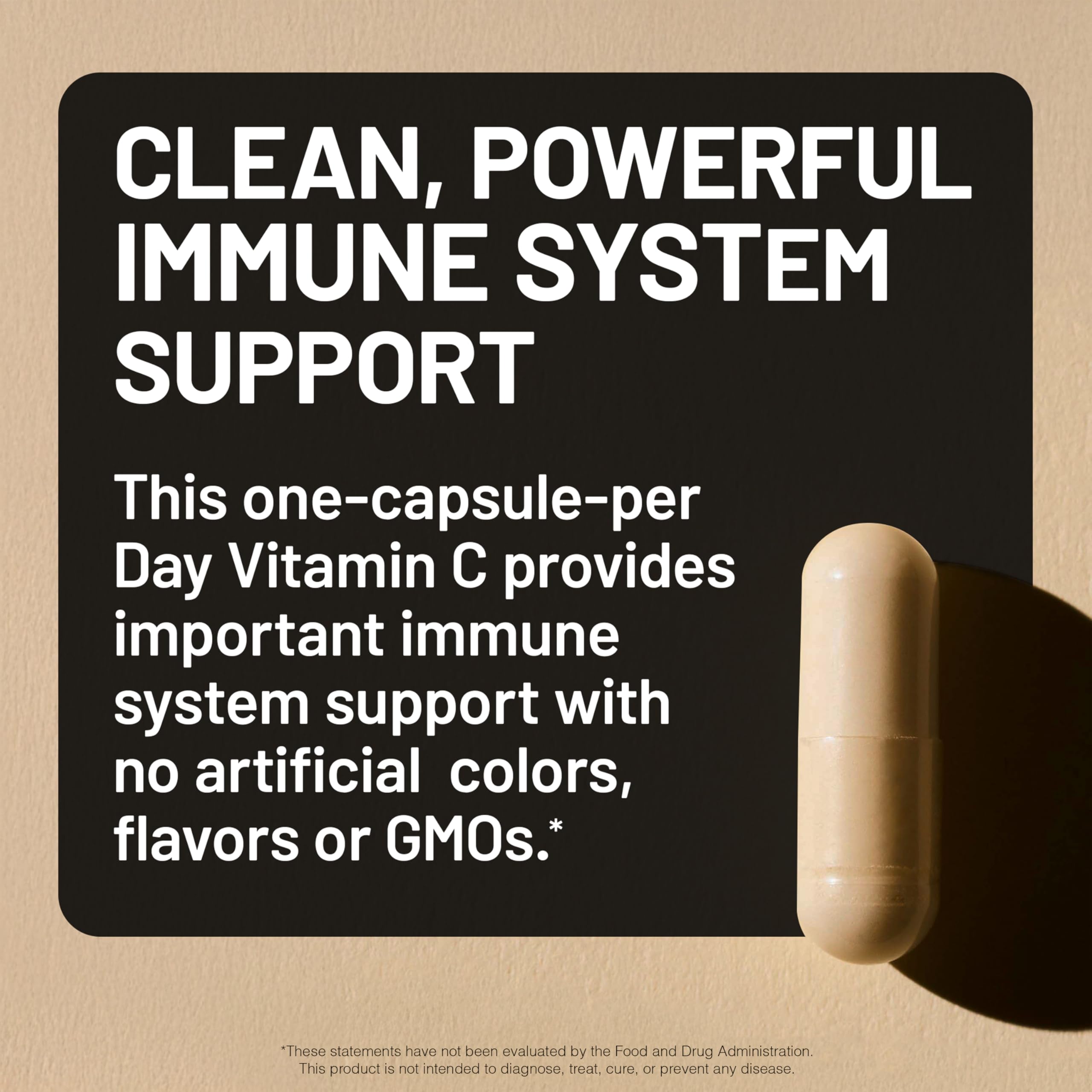 NatureWise Vitamin C 1000mg Capsules side view