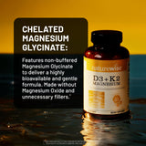 NatureWise Vitamin D3 K2 Magnesium Glycinate Softgels with packaging