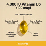 NatureWise Vitamin D3 Supplement softgel capsule close-up