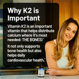 NatureWise Vitamin K2 softgels with a measuring spoon