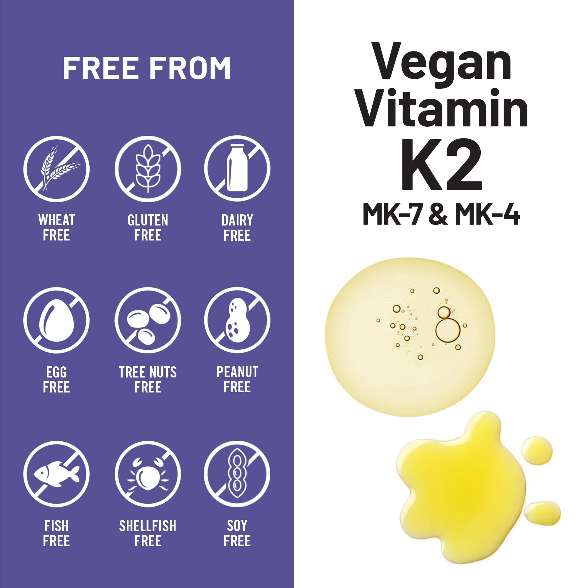 NatureWise Vitamin K2 softgels with ingredient list