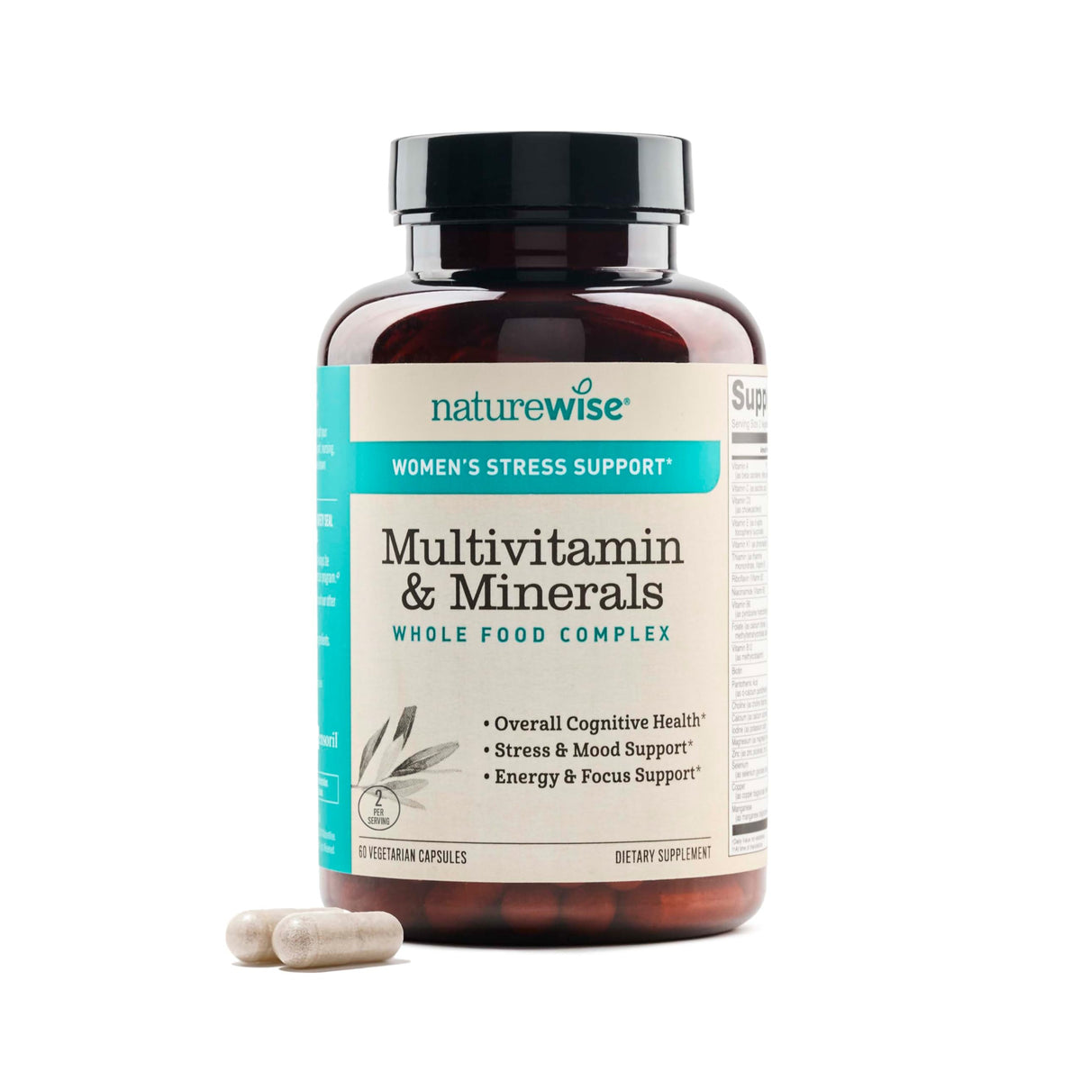 NatureWise Women's Multivitamin front view with 24 vitamins and minerals