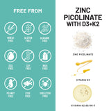 NatureWise Zinc Picolinate Supplement 30mg bottle with a measuring spoon