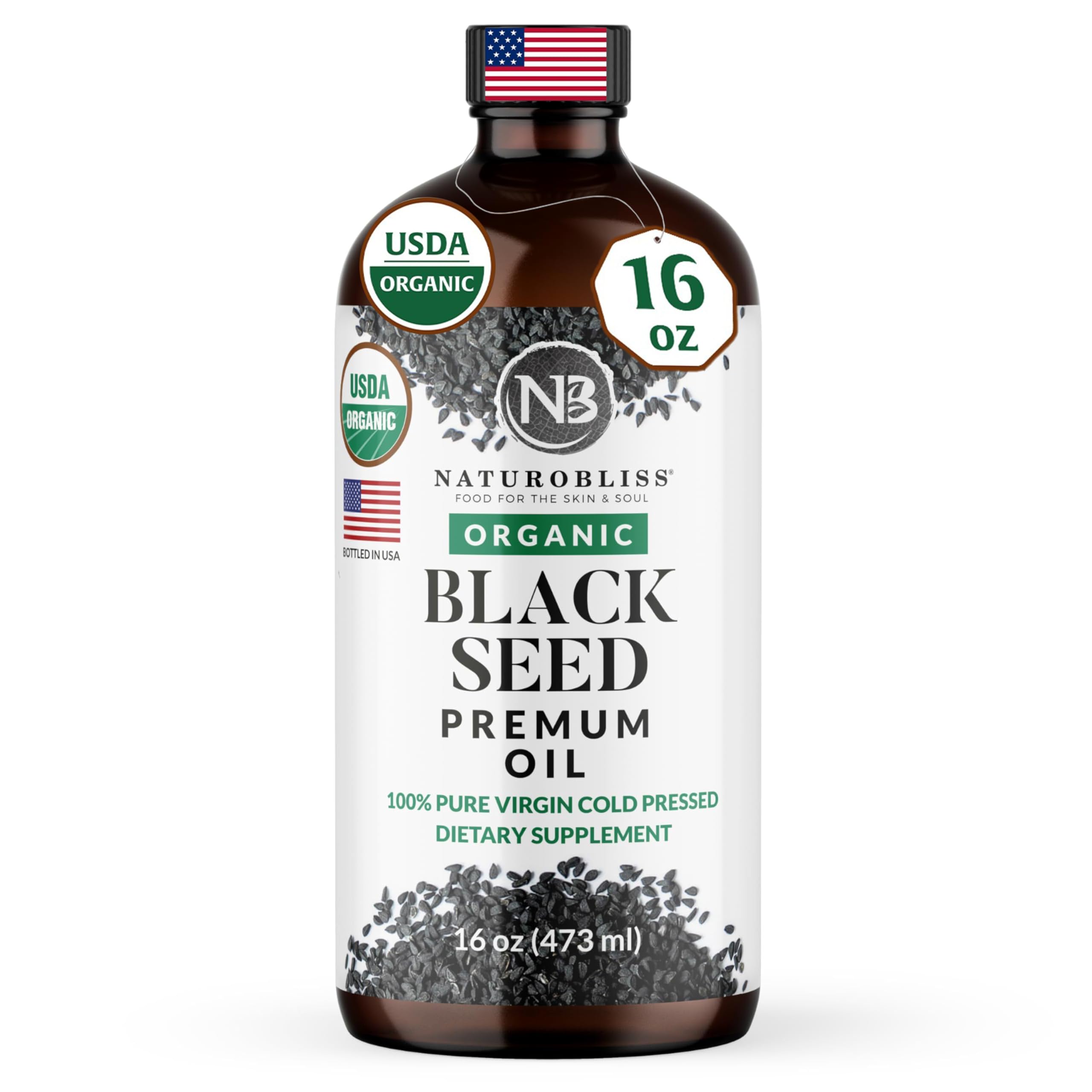 NaturoBliss Black Seed Oil 898g front view